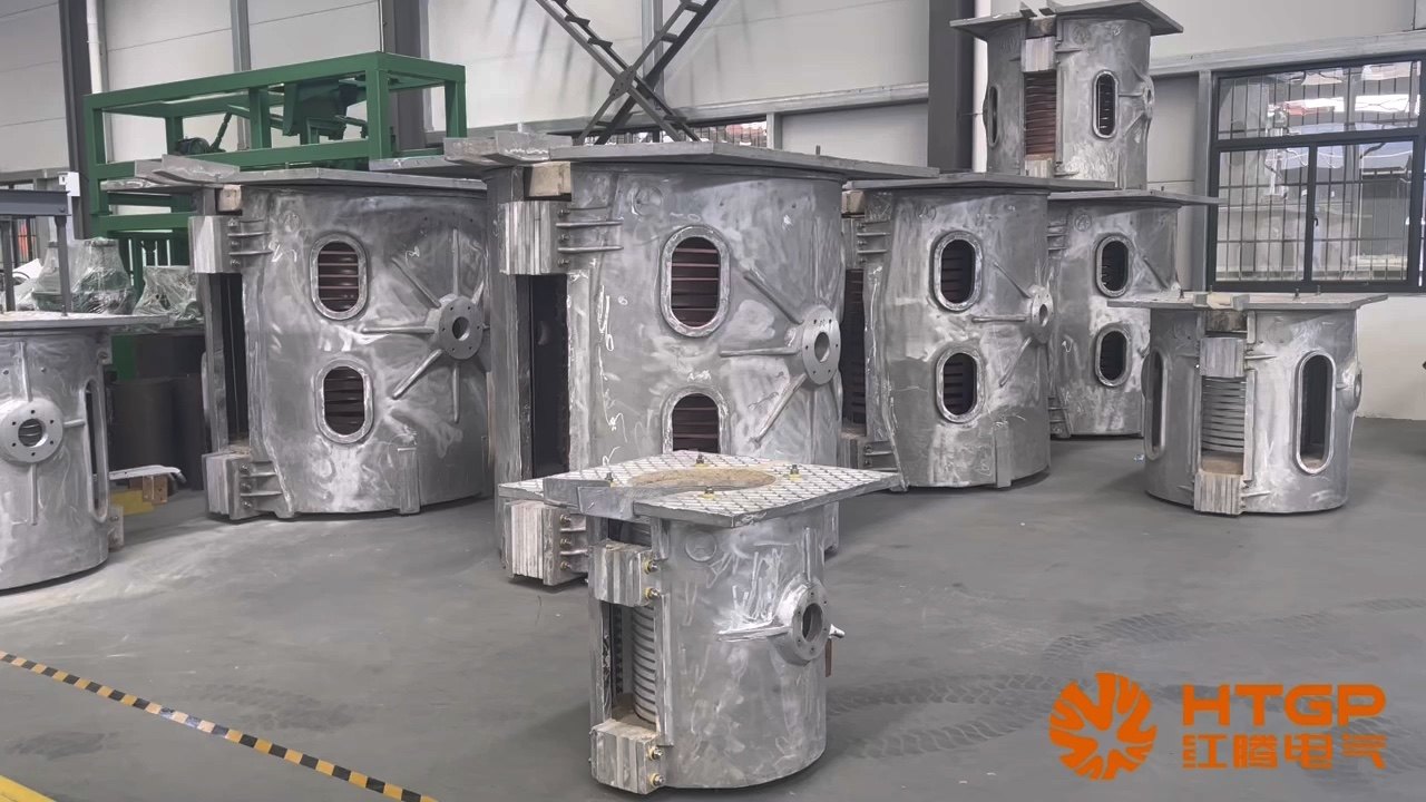 Htgp Electric Induction Metal Melting Furnace Medium Frequency Copper