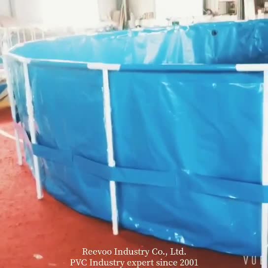 Reevoo Collapsible Tarpaulin Fish Pond Round Pvc Fish Tank Black Buy