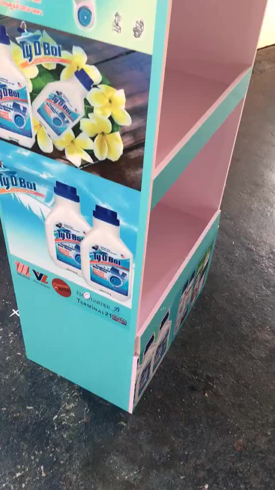 Folding Pvc Foam Board Display Rack Custom Design Exhibition Stand