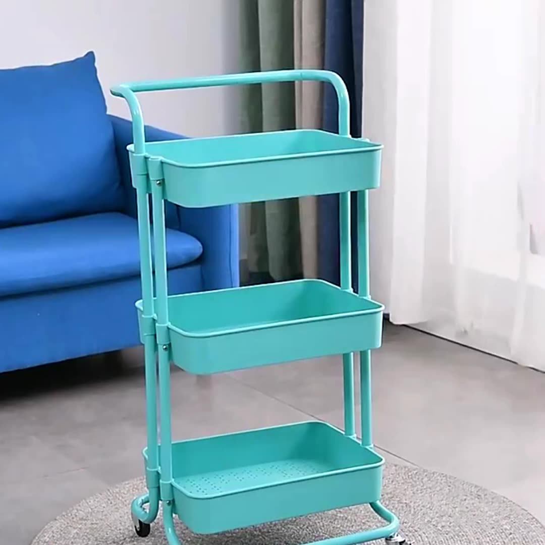 Grs Plastic Metal Bath Storage Rack Utility Organizer 3 Tier Kitchen