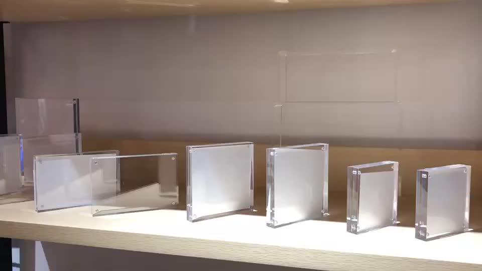 Custom L Shape Photo Frame Acrylic Display Racks - Buy Acrylic Display ...