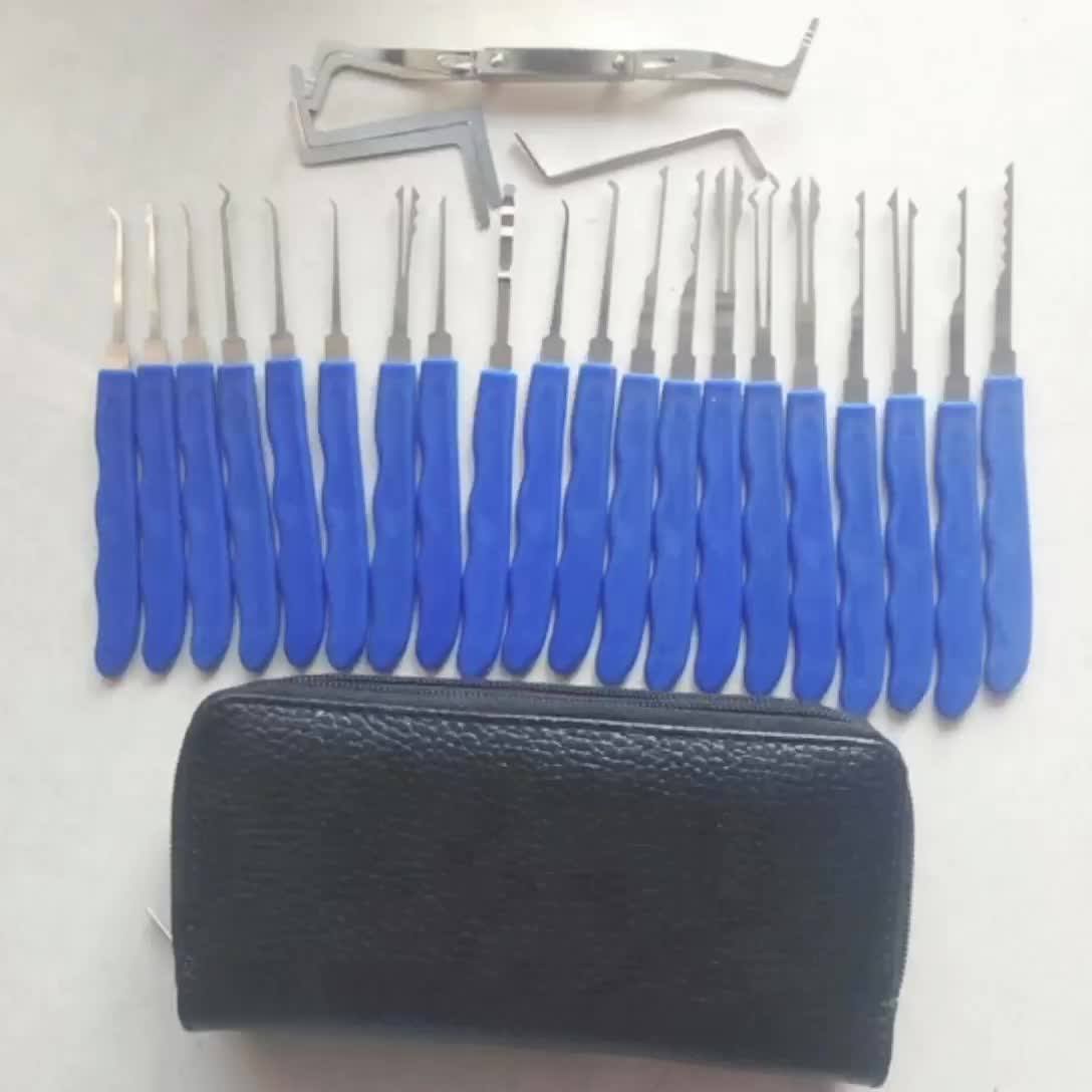 Stainless Steel 24pcs Single Hook Pick Locksmith Picking Tools Set