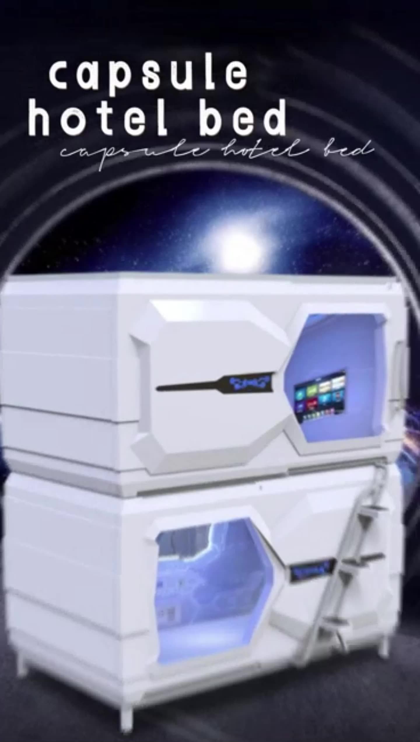 High Quality Soundproof Capsule Hotel Bunk Bed Capsule Bed Sleeping