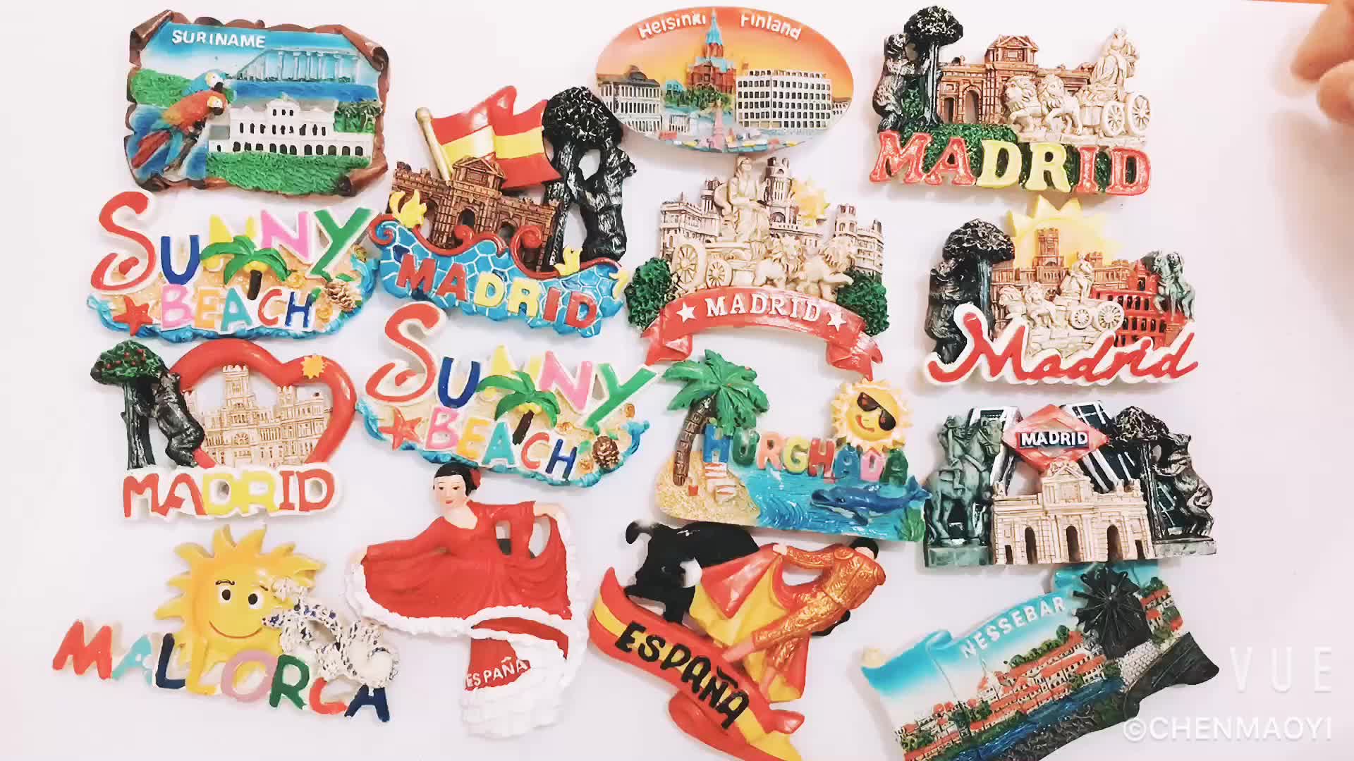 Custom Wholesale Pvc City Tourism Country 2d Or 3d Resin Refrigerator