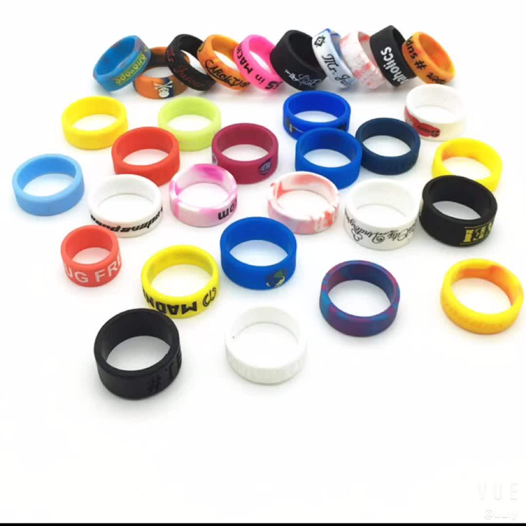 New Fashion Factory Custom Party Cheap Silicon Rings Souvenir Gift