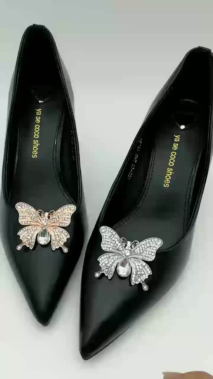 Wholesale Silver Gold Butter Shoe Clips Buy Cheap Shoe Clips,Handmade
