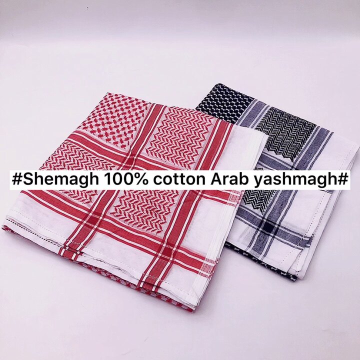 Cotton Keffiyeh Arab Scarf Kaffiyeh 80s 