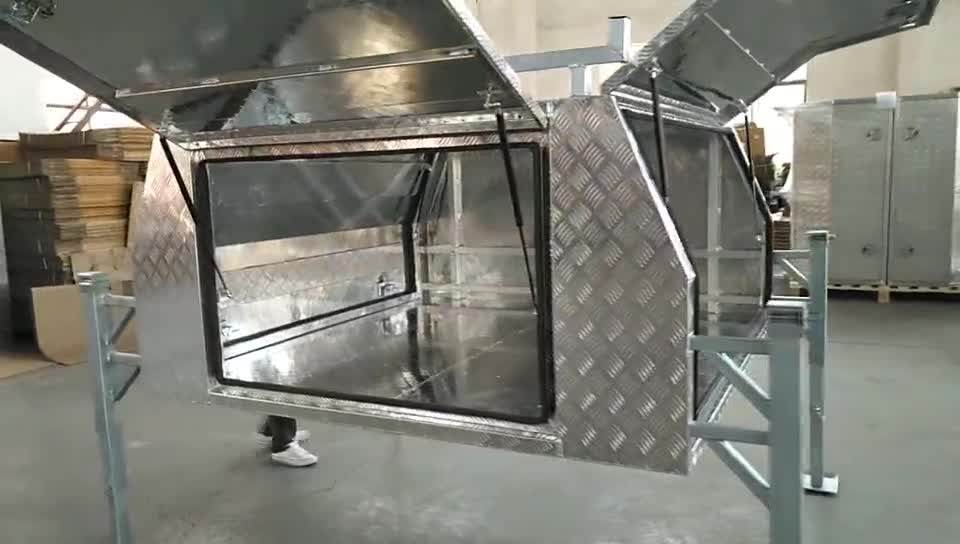 Waterproof Trailer Pickup Aluminum Ute Truck Tool Box Truck Canopy With