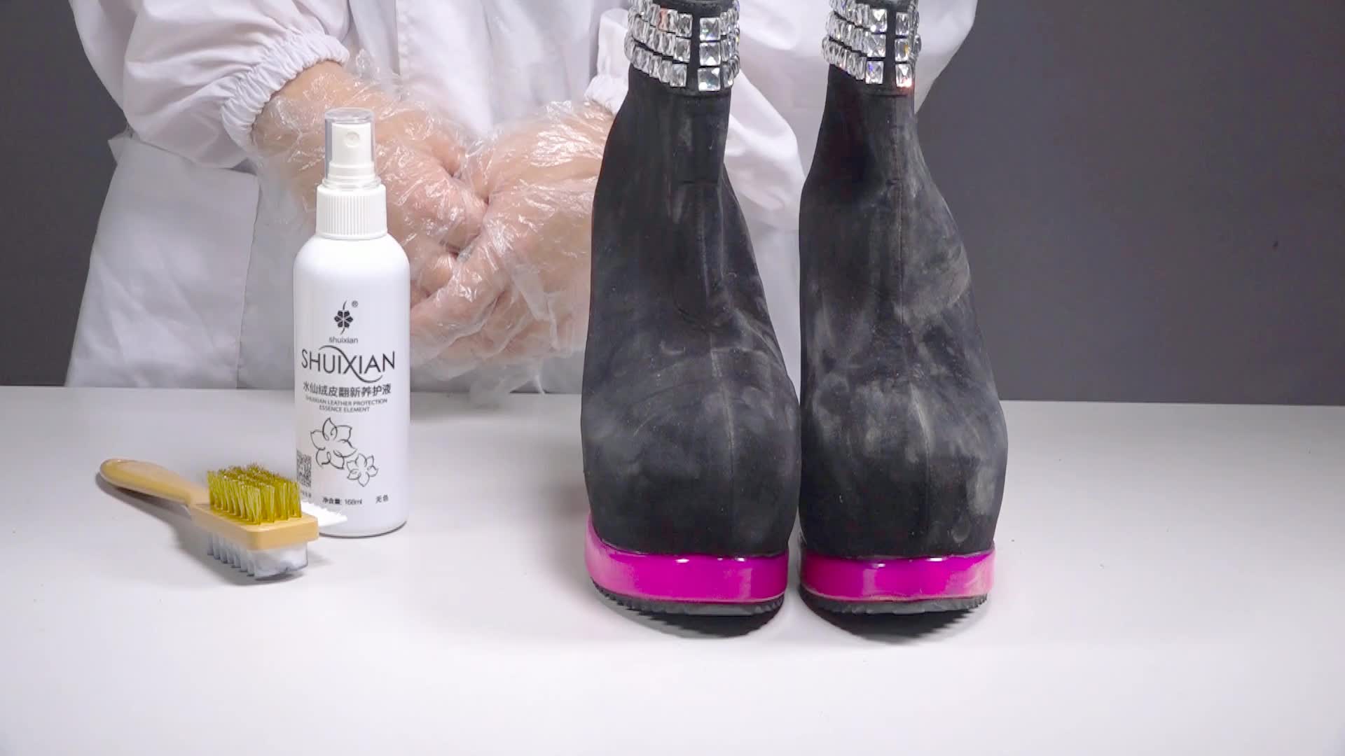 water resistant shoe polish spray