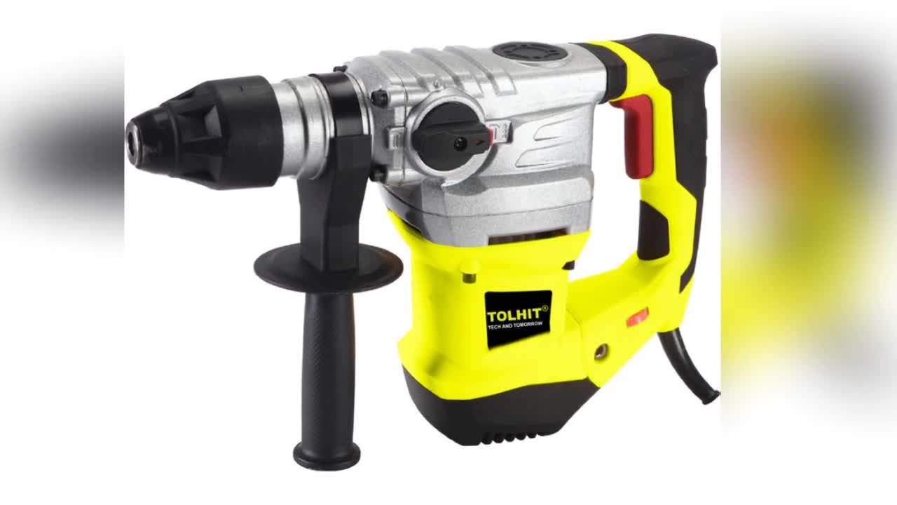 Tolhit 32mm Sds Plus Concrete Steel Wood Drilling Demolition Breaker Jack Hammer Portable 1500w