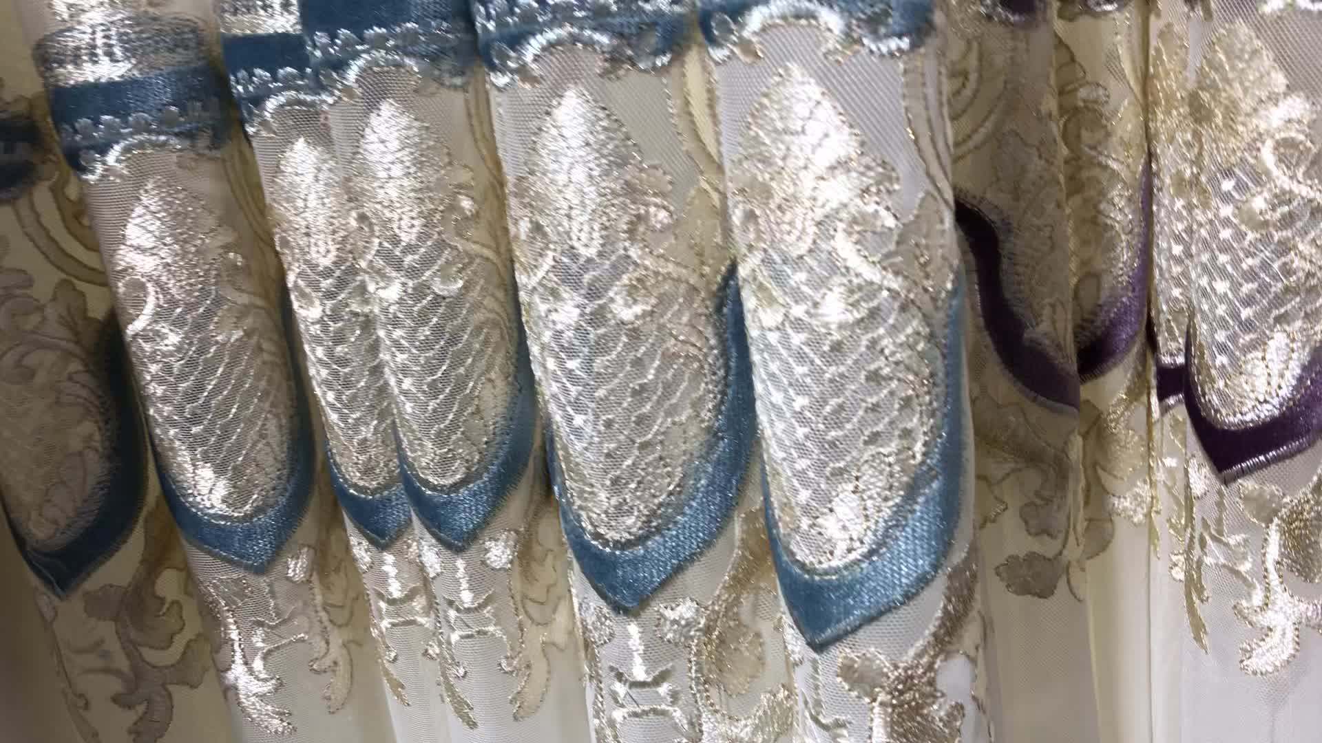 2020 Embroidered Voile Tulle Bedroom Sheer Turkish Style Lace Window