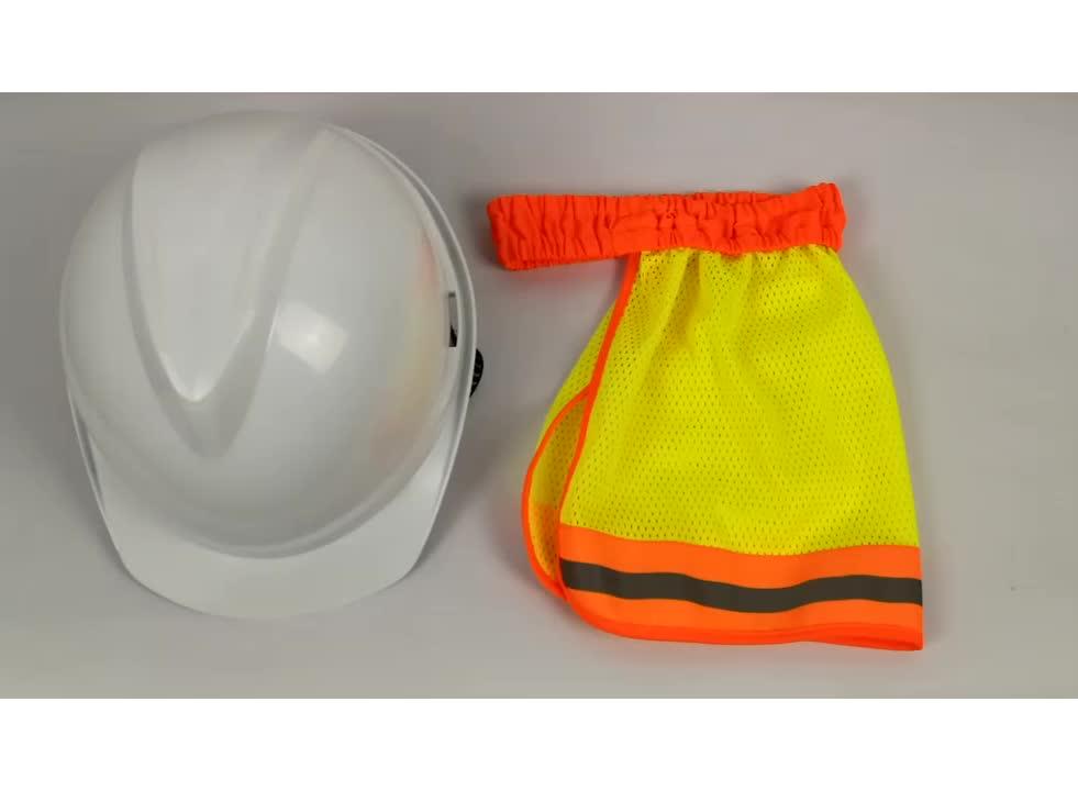 Hivis Reflective Elastic Safety Helmet Sun Shade Visor For The