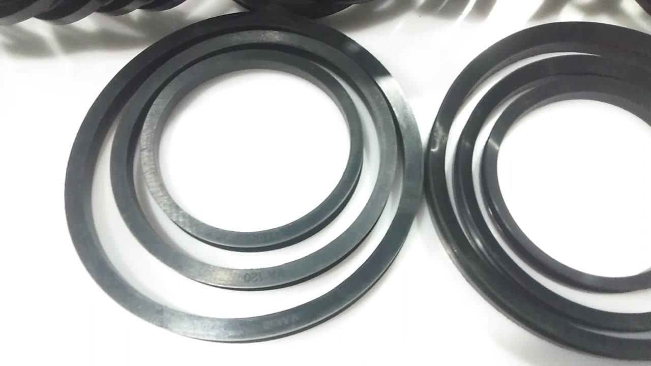 Dlseals Va3220 V Type O Ring Gasket Sealing Cuff Nbr Rubber Rotary Rod