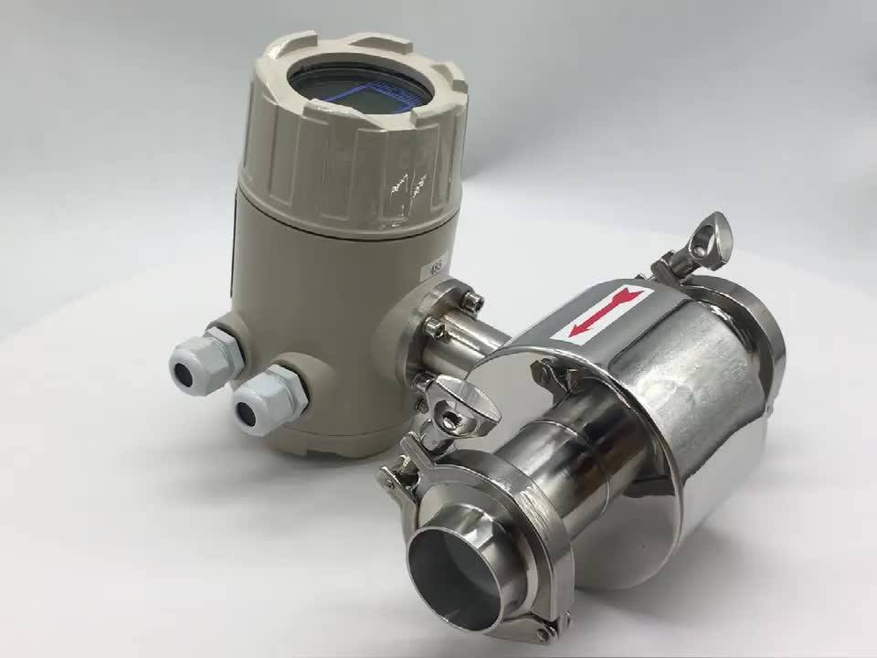 Sanitary Digital Impulse Softened Water Flow Meter With Rs485 Output