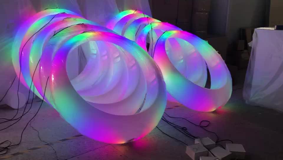 Led Colorful Swing Light Outdoor Square Park Outdoor Landscape Lights