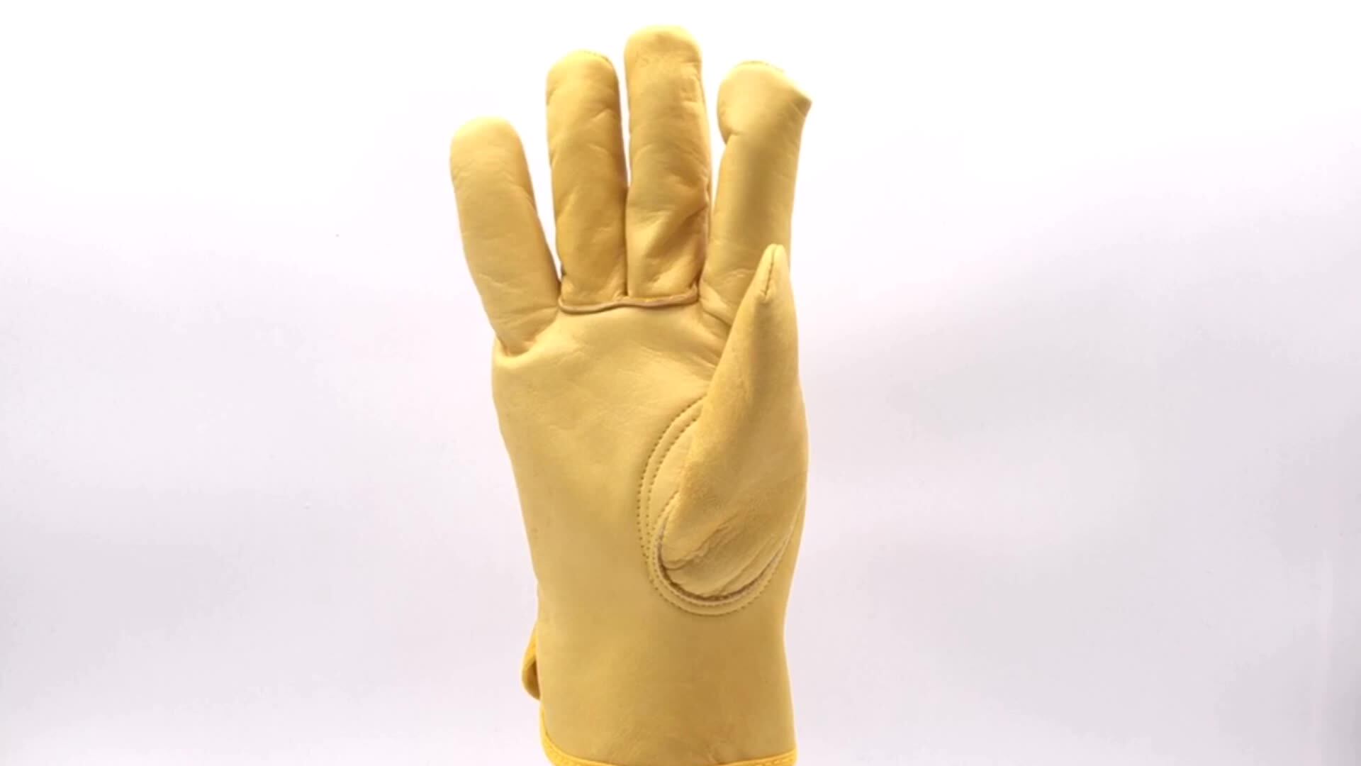 Gloveman Cow Grain Leather Light Industrial Safety Working Driver