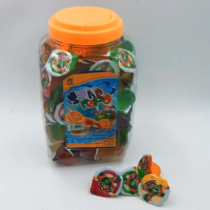 Halal Gelatin Star Popo Assorted Carrageenan Mini Fruit Cup Jelly Buy
