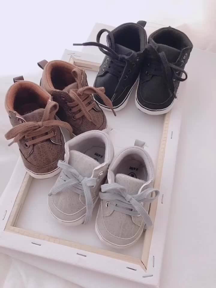 Odm Bulk Lace Up Baby Boy 03 Months Casual Sneaker Newborn Shoes Buy