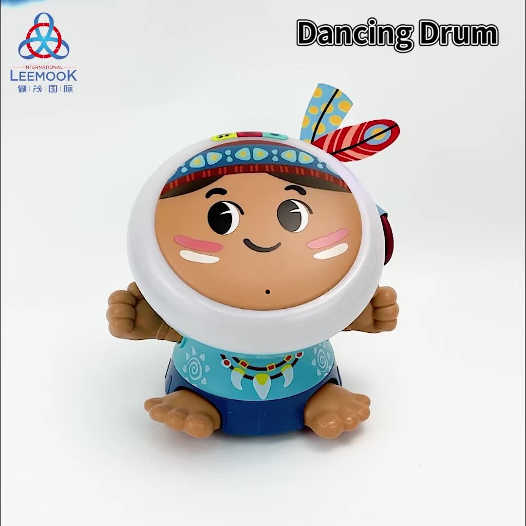Zhorya 2022 New Drum Light Toys Babies Children Plastic Music Flash