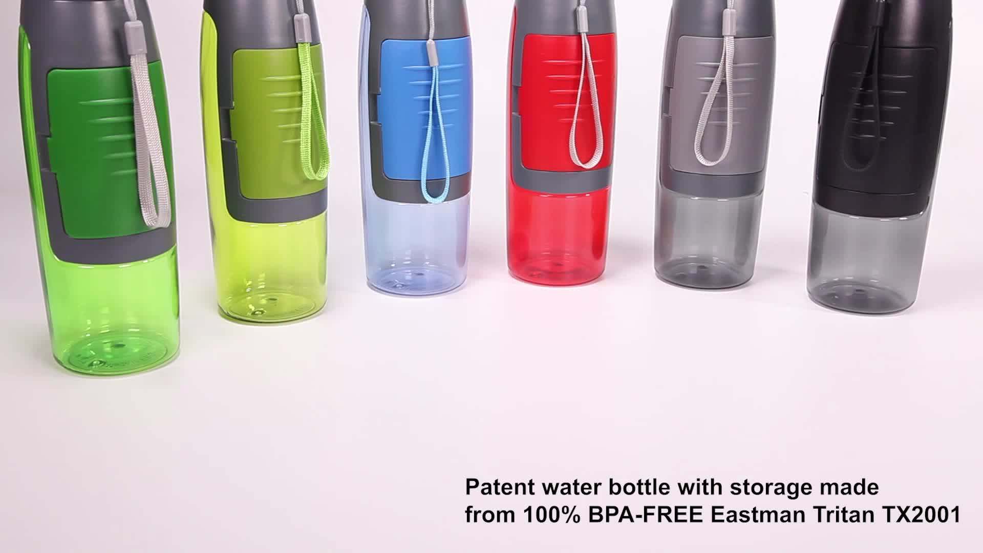 Color Plastic Bpa Free Custom Logo Wholesale Pet Shaker Water Bottle