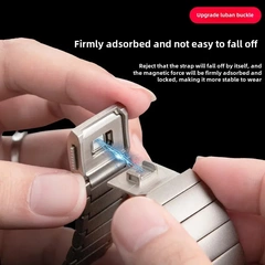 適用華為GT4/GT5/watch4Pro金屬鈦合金錶帶一珠純鈦磁吸扣手錶帶