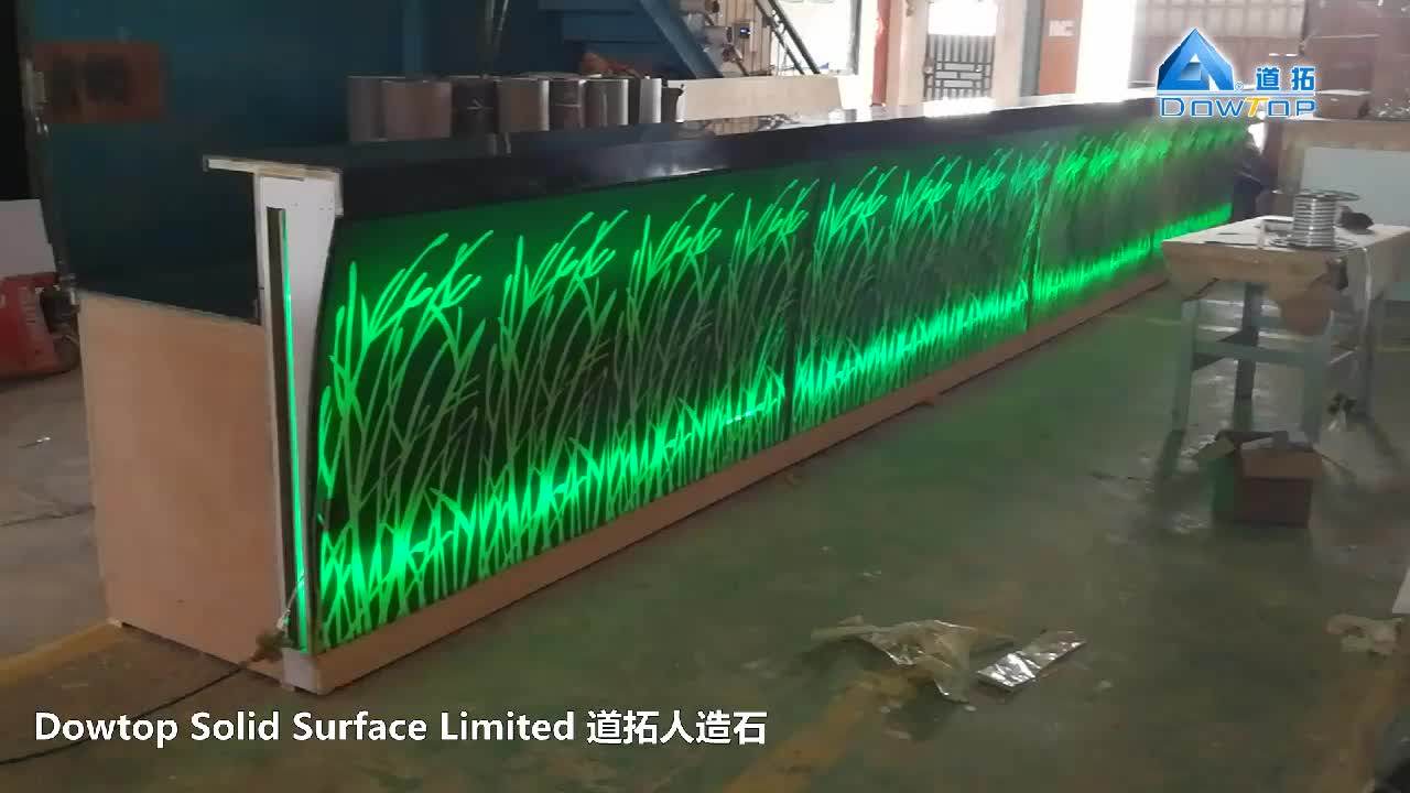 Modern Bar Counter Design Led Bar Table Stone Bar Counter