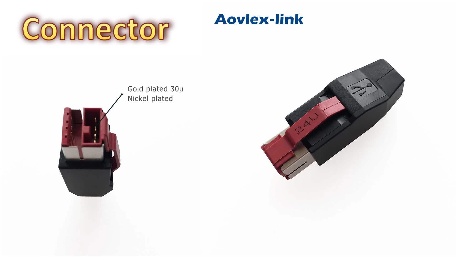 24v Powered Usb Cable Powered Usb 24v Plug To Hosiden 3p Din & Usb B 4p