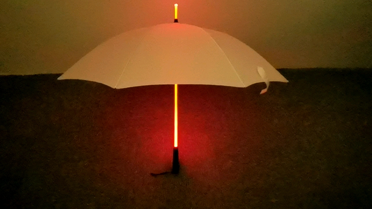 Straight Rain Umbrella Shaft With Led Light Buy 27" X 8k Rain Umbrella Fiberglass Frame And