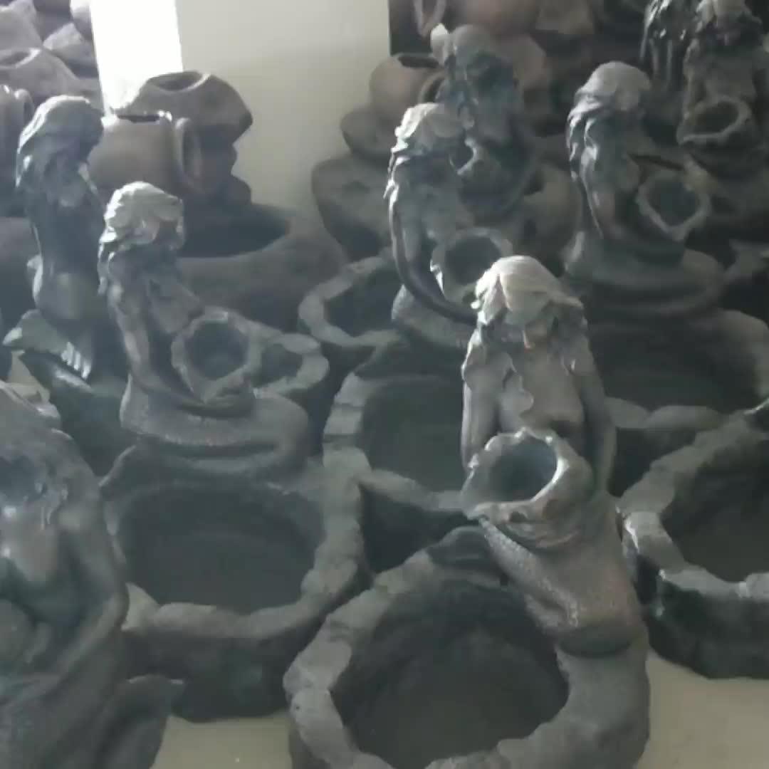 Outdoor Waterfall Statue Garden Mermaid Water Fountain Buy Garden