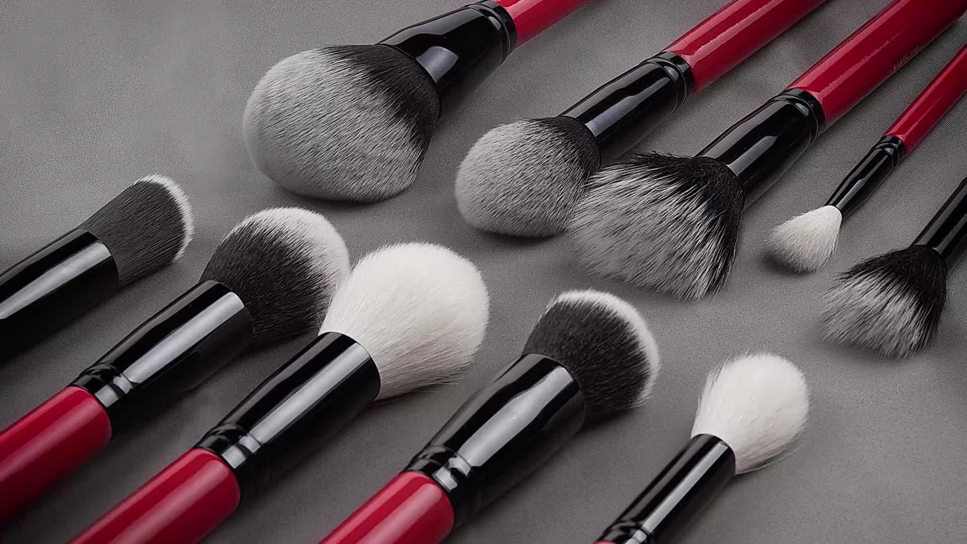 Red Single Makeup Brush Large Powder Foundation Brush/contour Fluffy