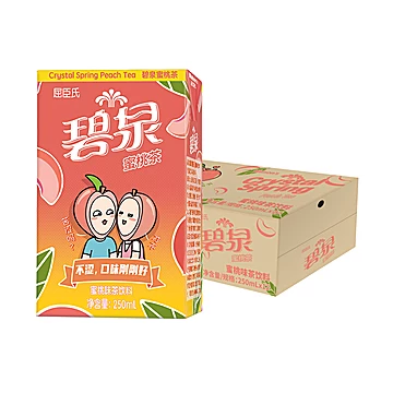 屈臣氏碧泉蜜桃茶饮料250mlX12盒