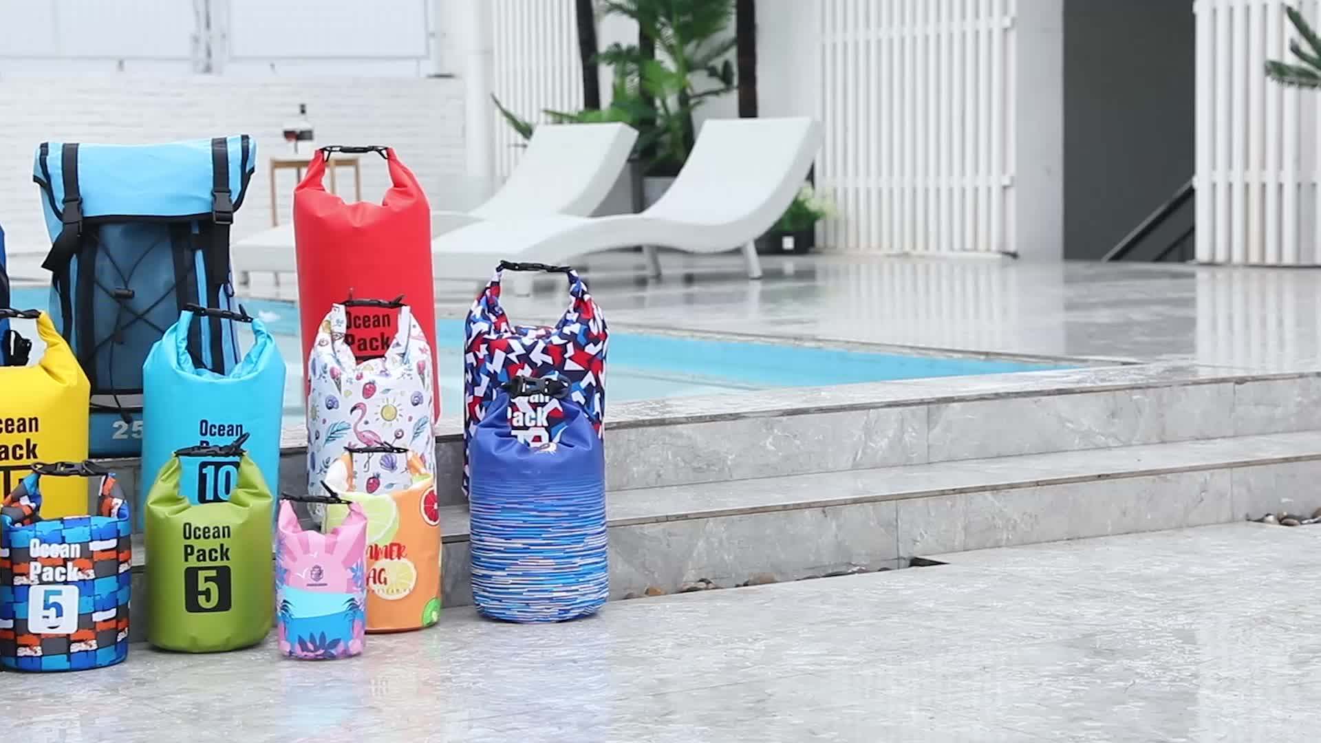 Wholesale Polyester Oxford Custom Printing Dry Bag Camping Gear With