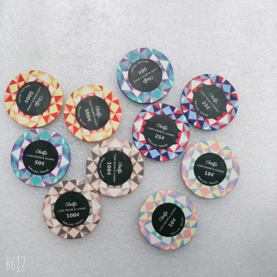 10g Personalised Custom Ceramic Poker Chips With Colorful Design Buy