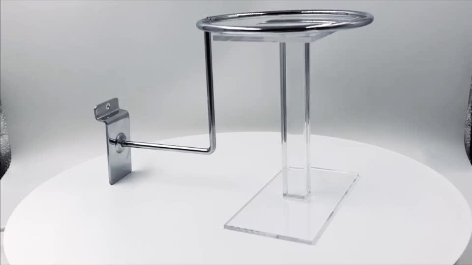 Factory Wholesale Price Metal Wire Slatwall Cap Hat Rack For Retail