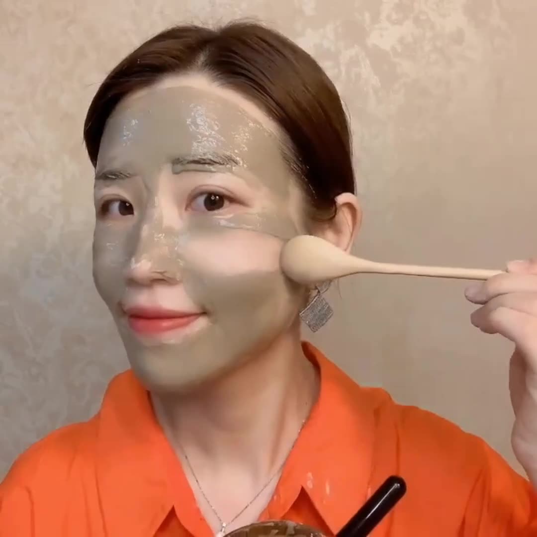 中药面膜粉这个样用、皮肤透亮不暗沉✨