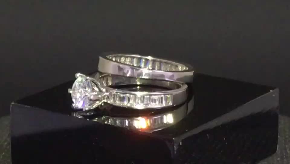 2018 Fashion New Design Jewelry White Gold Ring Couple Prices In