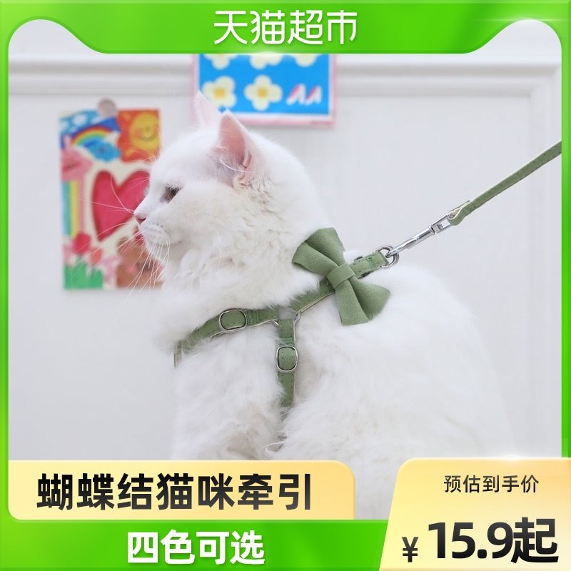 Pet kitty Puppet tow rope small dog walking cat anti-escape for special dog chest-holding baby bag holding cat rope