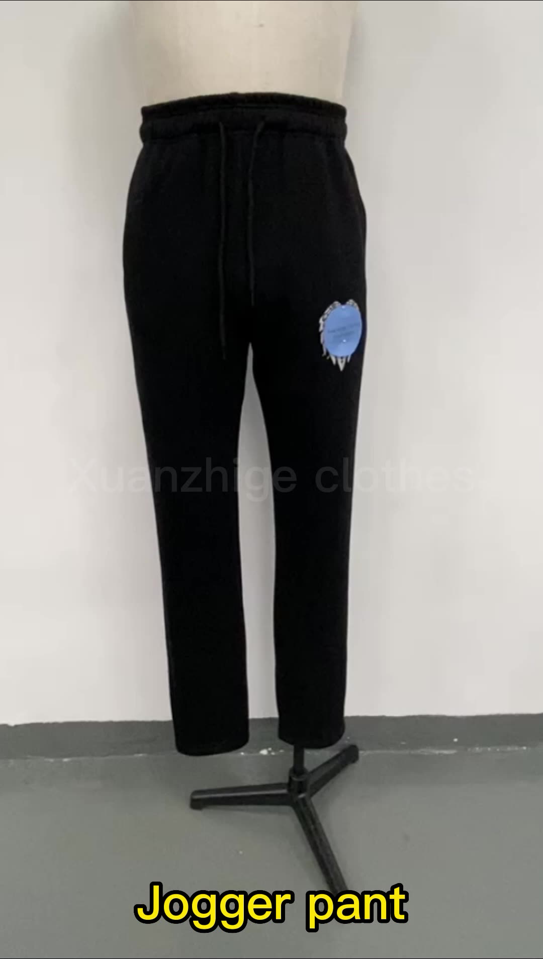 Oem Fleece Screen Print Pullover Hoodie Flared Pant Mens Tracksuit Sets