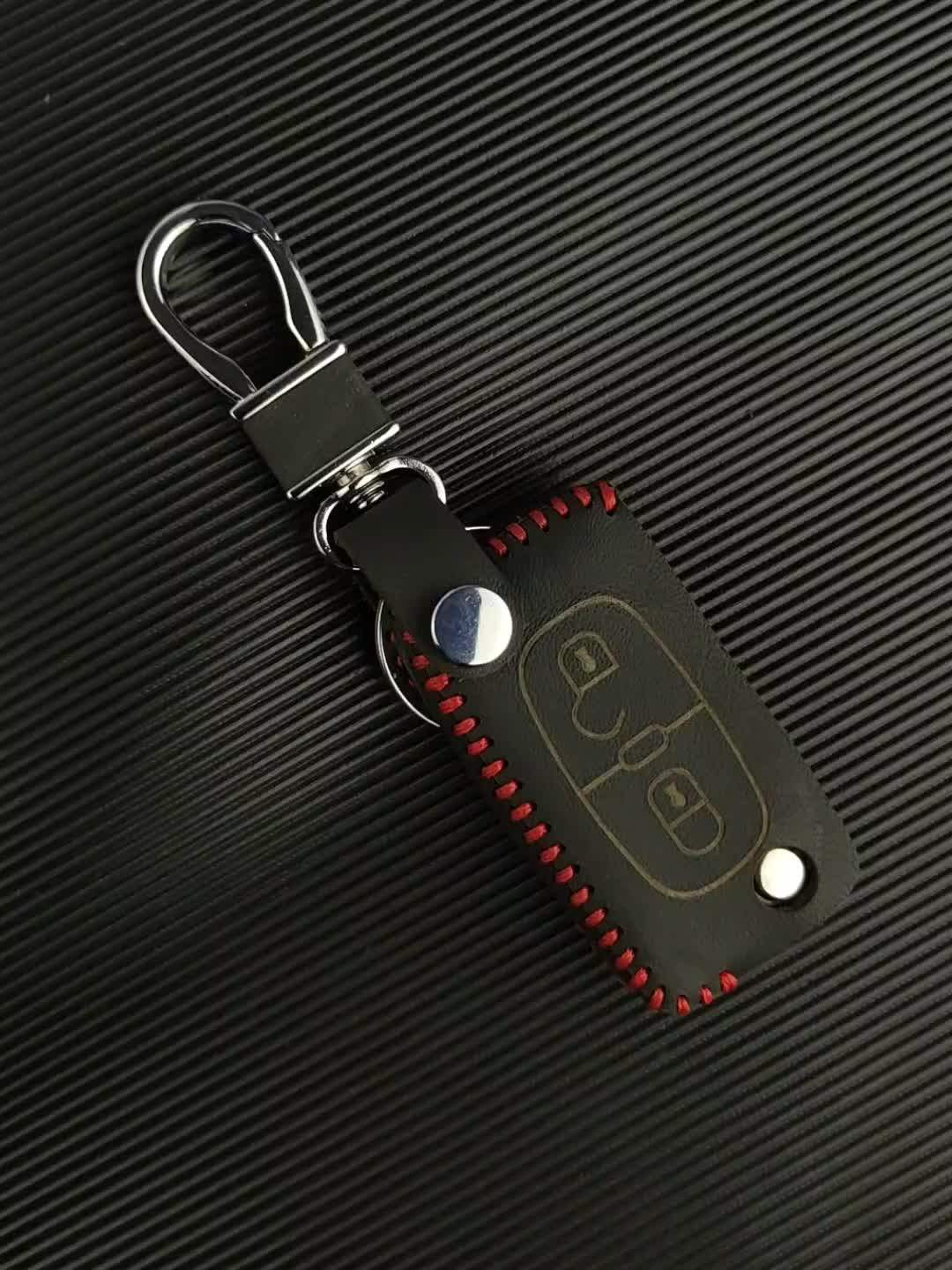 Genuine Leather Key Cover For Citroen C2 C3 C4 C5 C6 Xsara Quatre