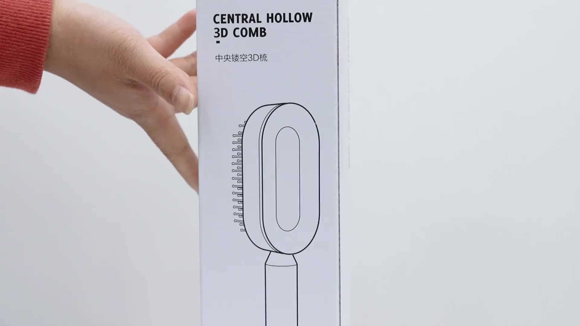 Hairbrush Automatic Clean Brush For Natural Hair Detangling Hair