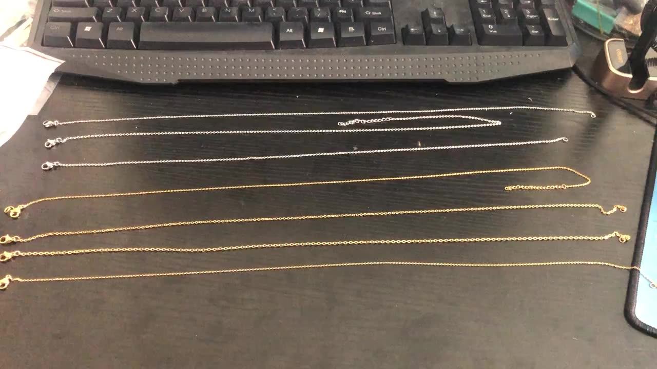 2021 New Arrivals Simple Size 45cm Long Steel Cable Chains Necklace