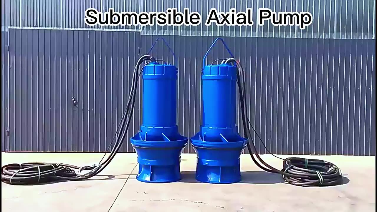Vertical Submersible Axial Flow Pump Large Flow Cycle Flood Control