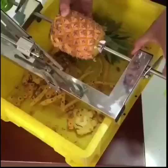 Stainless Steel Hand Operate Black Pineapple Skin Peeling Tool Machine