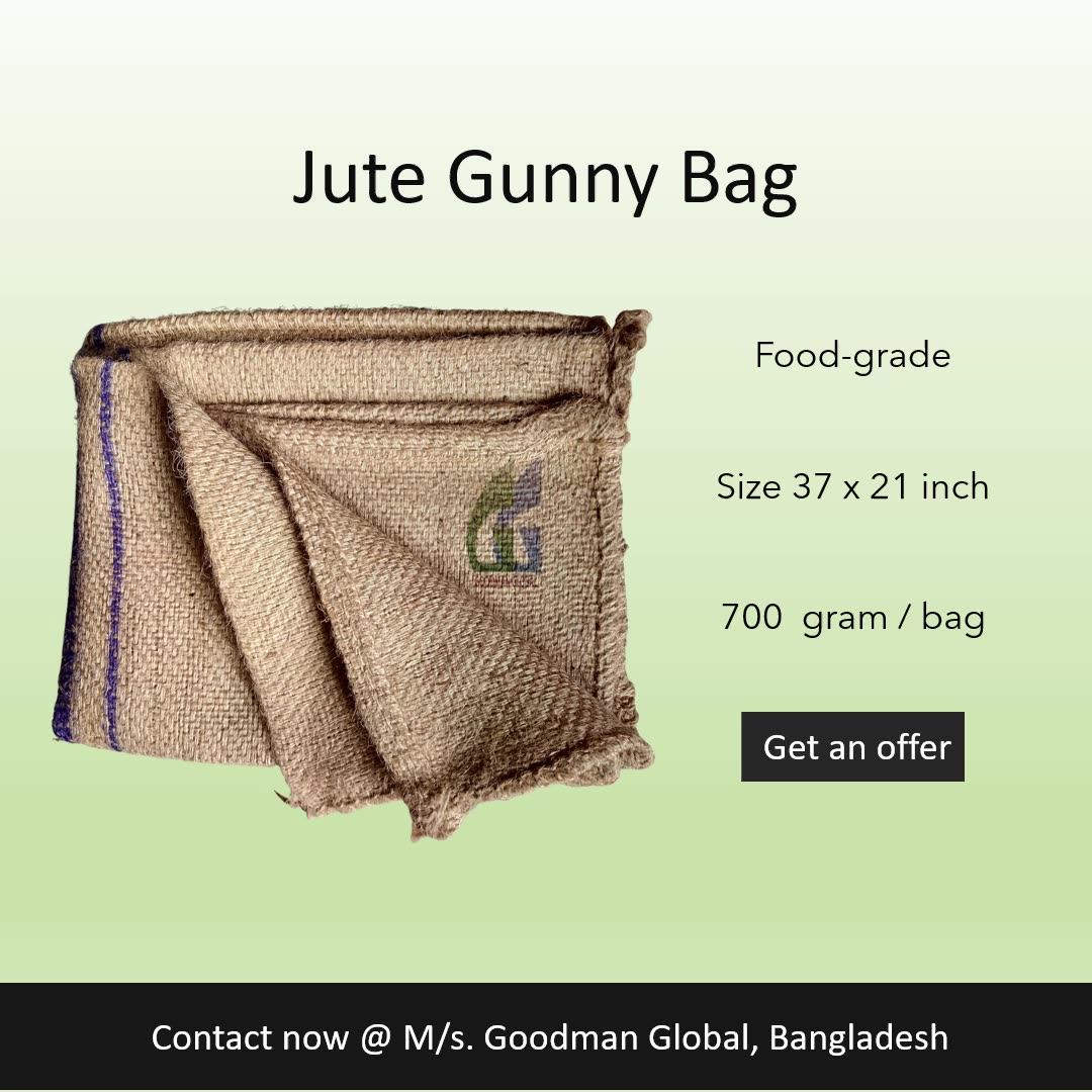 94x53 Cm 700g New Jute Bags For Wheat Maize Flour Foodgrade Burlap