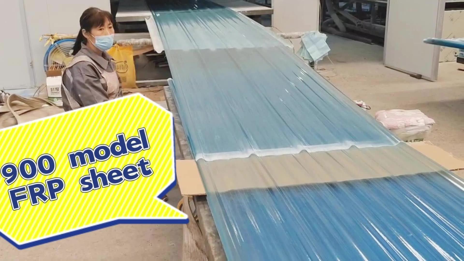 Transparent Fiberglass Skylight Lighting Sheet Frp Corrugated Sheets