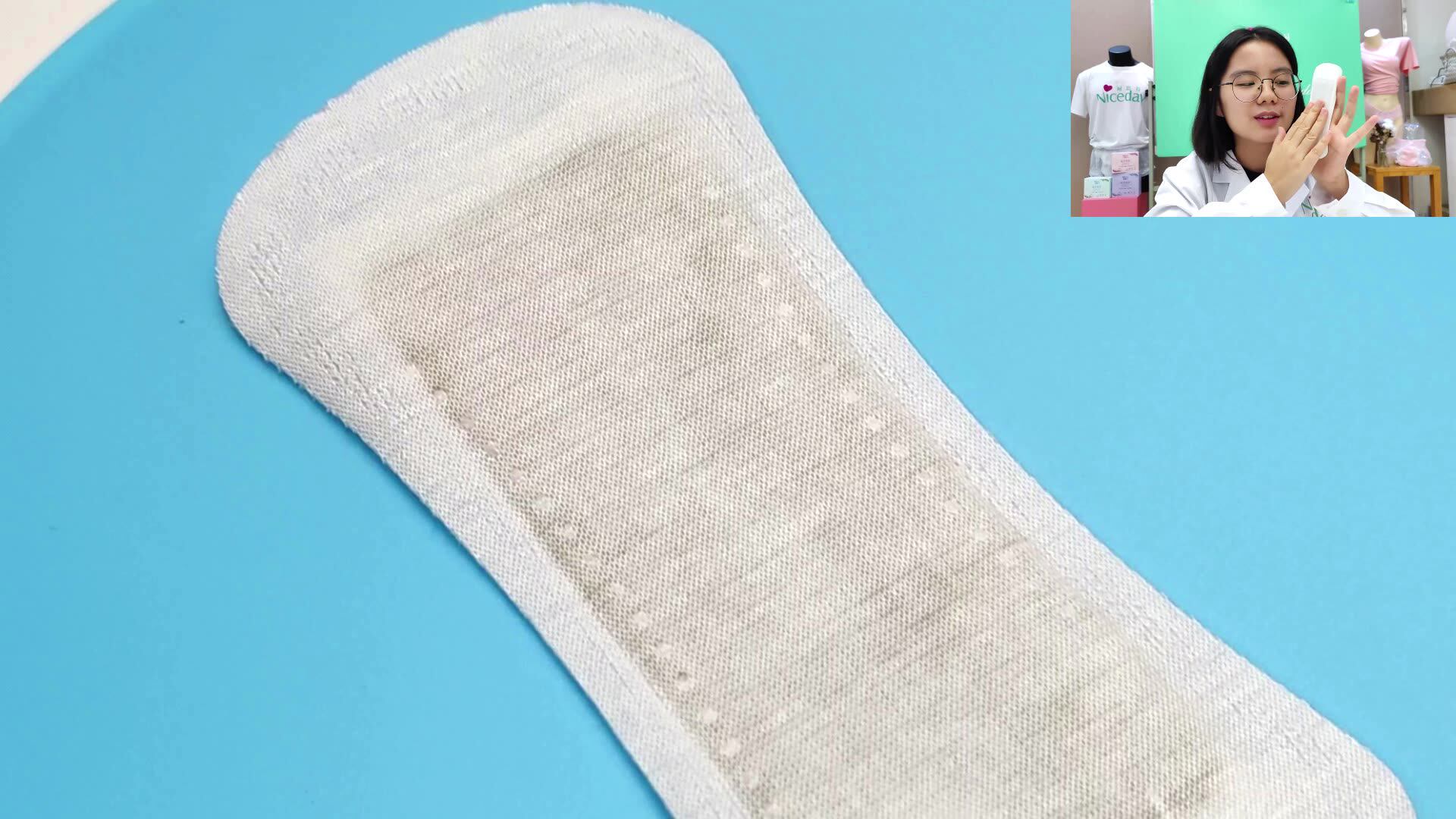 Remove Odor Organic Cotton Knitted Fabric Yoni Care Herbal Ladies Panty