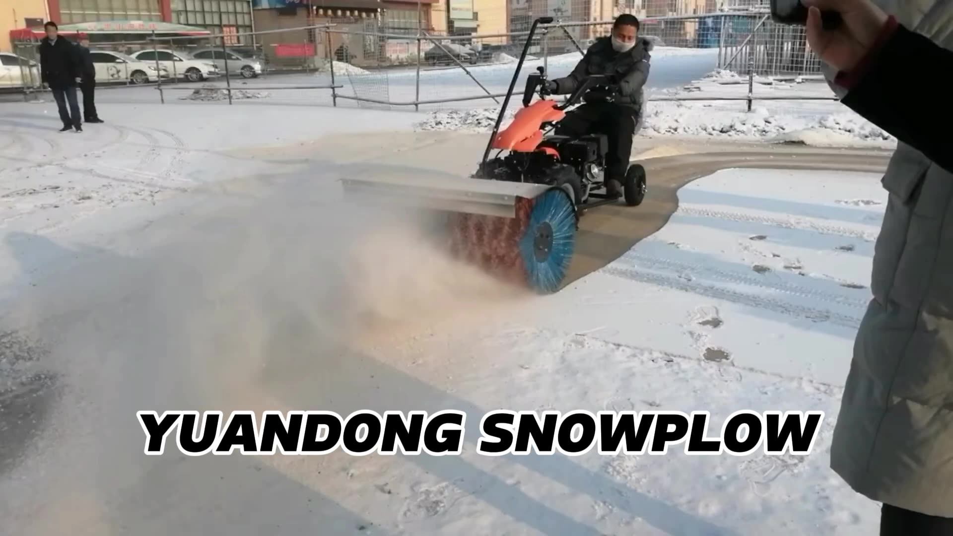 Gasoline Snow Sweeper Snow Thrower Winter Road Cleaning Ice Surface