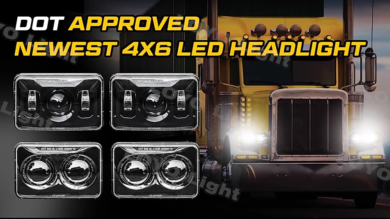 Par De Faros LED Blancos De 7x6 Pulgadas Para Toyota 4Runner 1982-1995 (sin Bombillas)