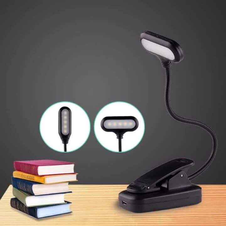 Mini LED Book Night Light Table Lamp Eye Protection Adjustable