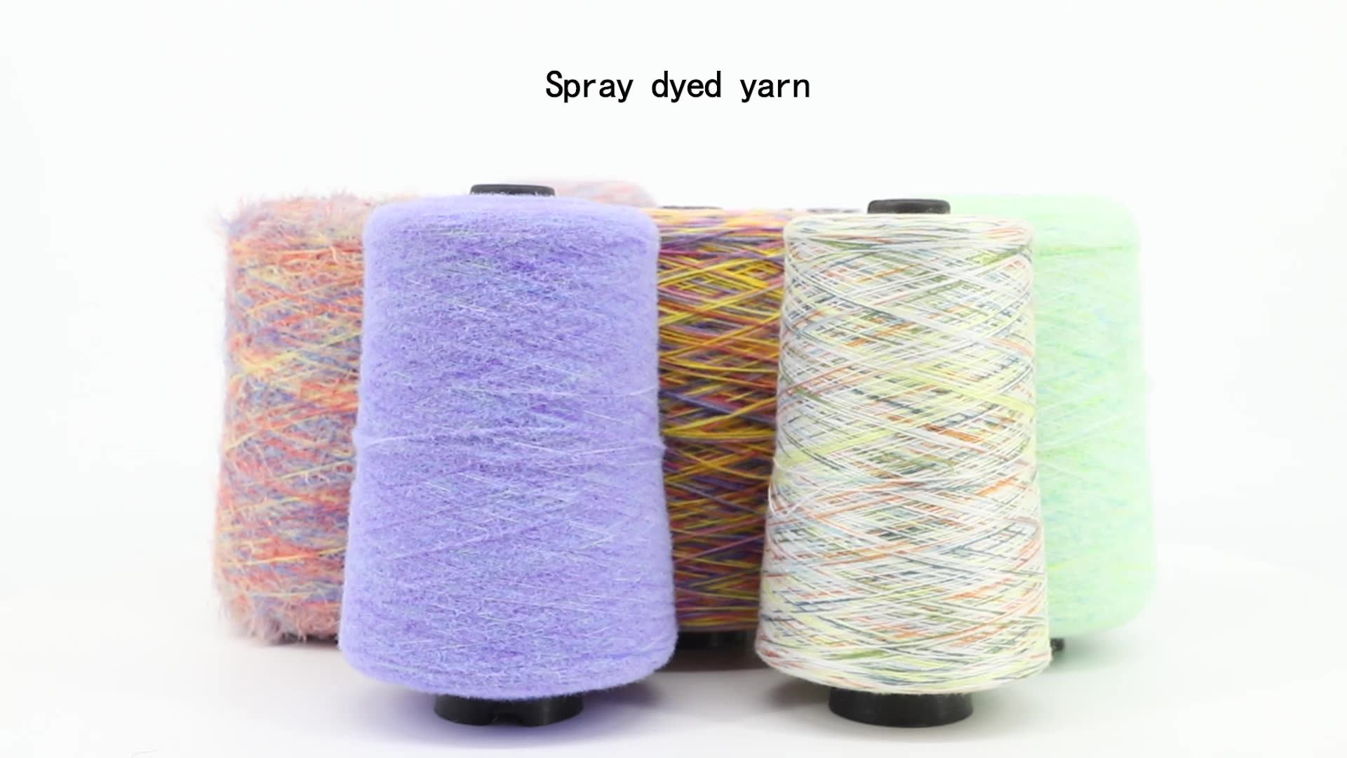 Low Price Fancy Yarn Manufacture Cotton Spray Hank Yarn Dyeing For Bags